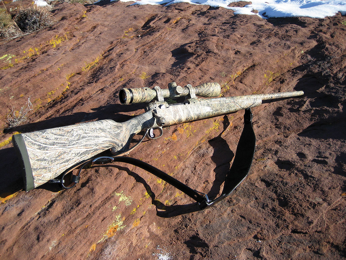 A .223 Remington with a one-in-9-inch barrel twist, like the Savage Predator, is useful on both prairie dogs and coyotes